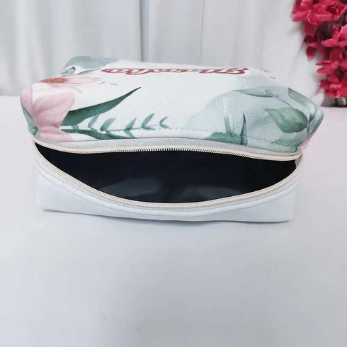 Personalized Floral Printed Women Box Pouch